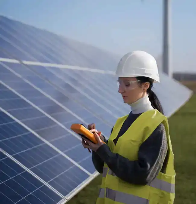 Wind and solar farm 