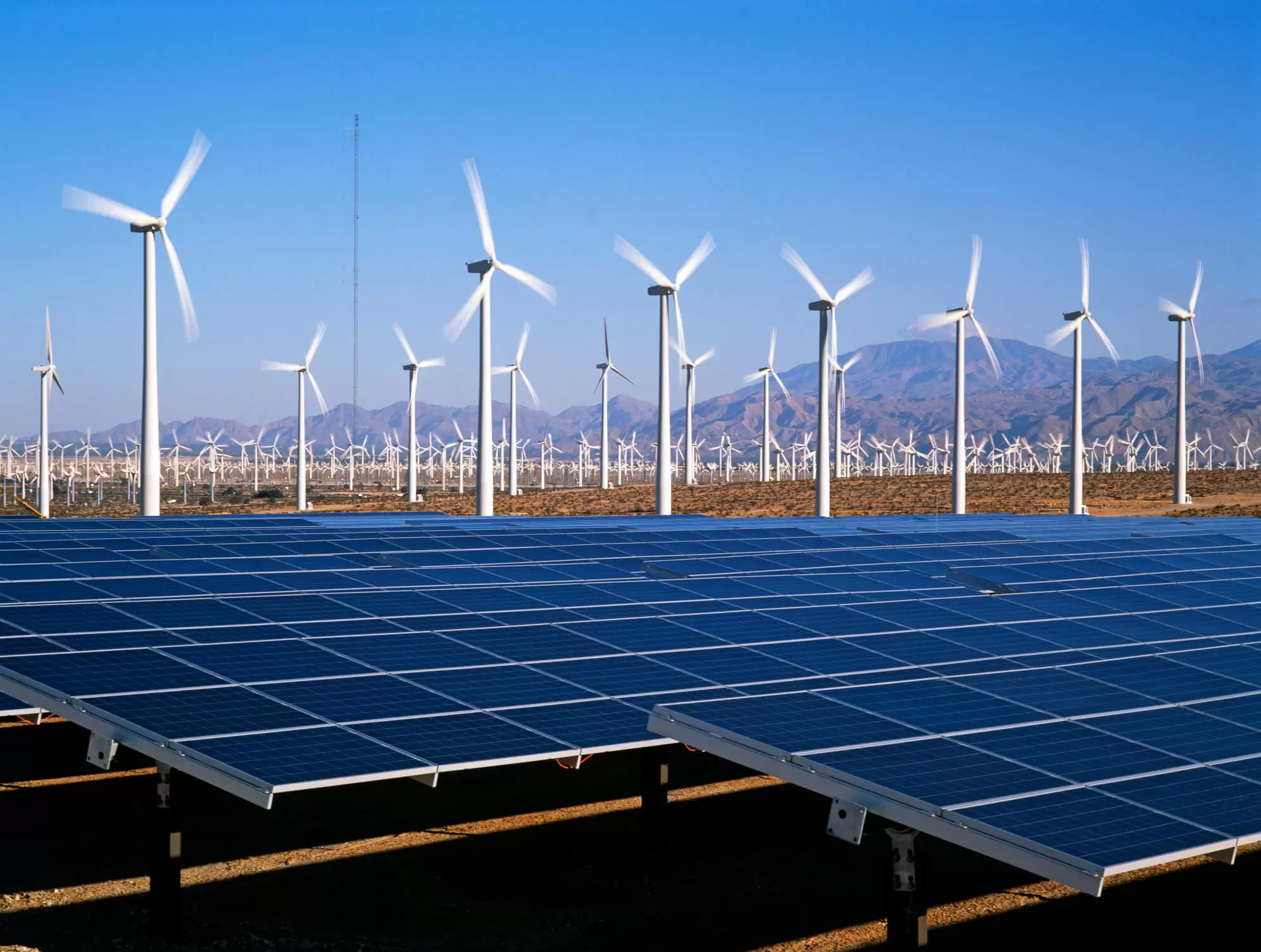 Wind and solar farm 