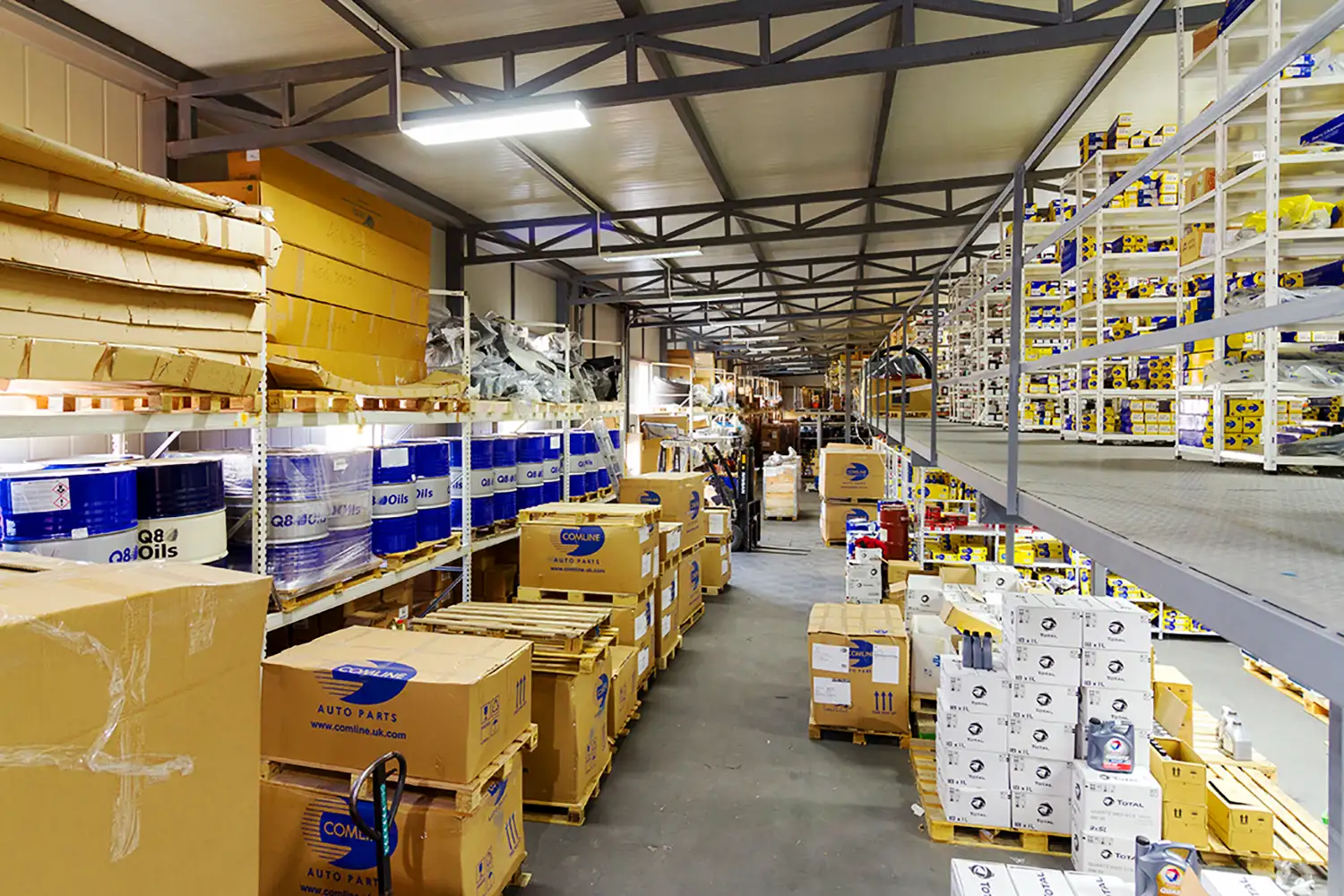 Inventories in a warehouse